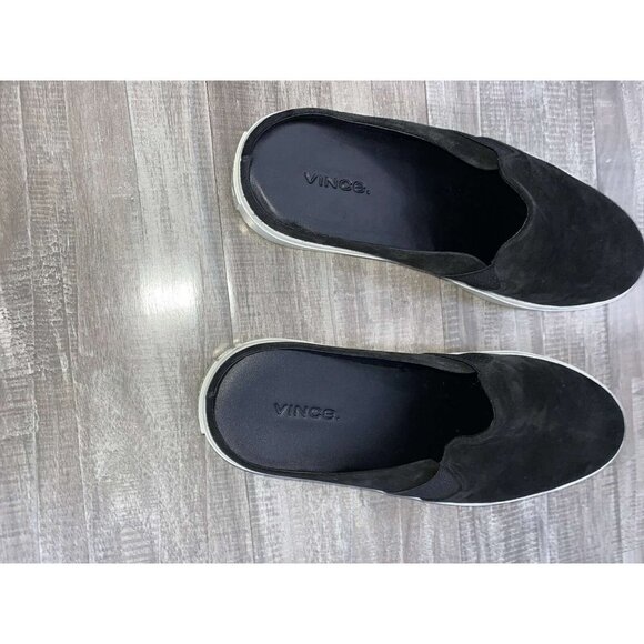 Vince Warren Platform Sneaker Black Suede Garvey-2 Sneaker Size 7,5 - Picture 5 of 8